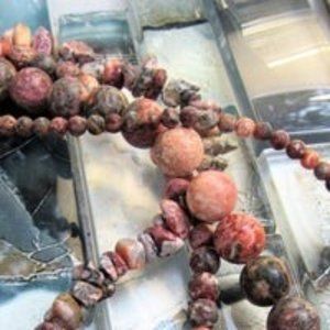 One Spirit Artworx: Semi-precious Leopard Jasper. x4 strands.